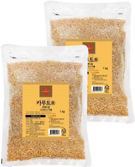 카무트 브랜드밀, 1kg, 2개