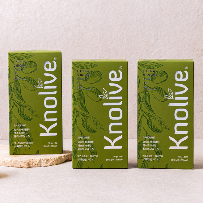 널리브 엑스트라버진 올리브오일 스틱 14p, 1개, 140g