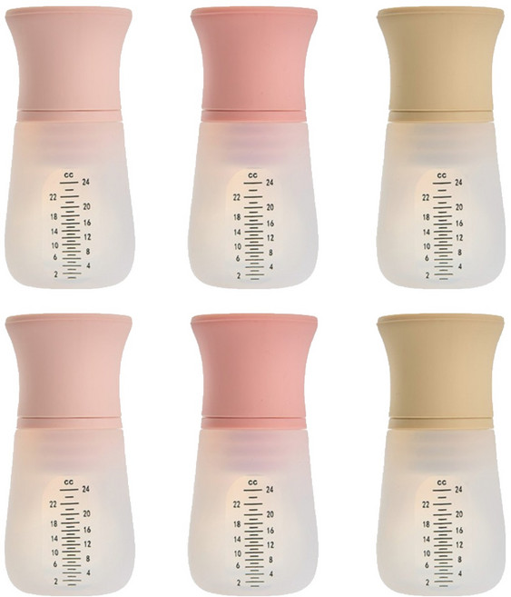 아띠래빗 유아용 다회용 실리콘 물약병 멀티용기 24ml 3종 세트, 2세트