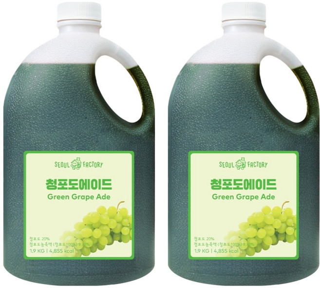 서울팩토리 청포도 에이드, 1.9kg, 2개