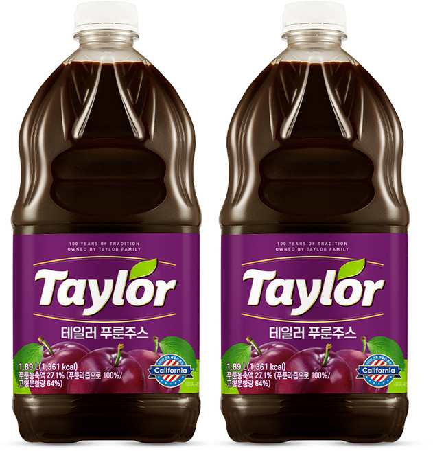 테일러 푸룬주스, 1.89L, 2개