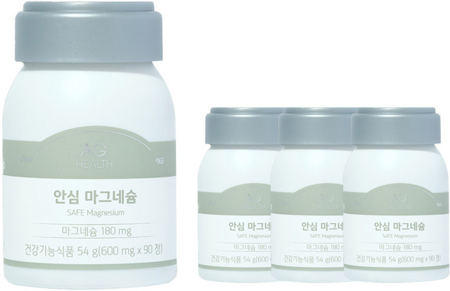 안국건강 안심마그네슘 영양제, 90정, 4개
