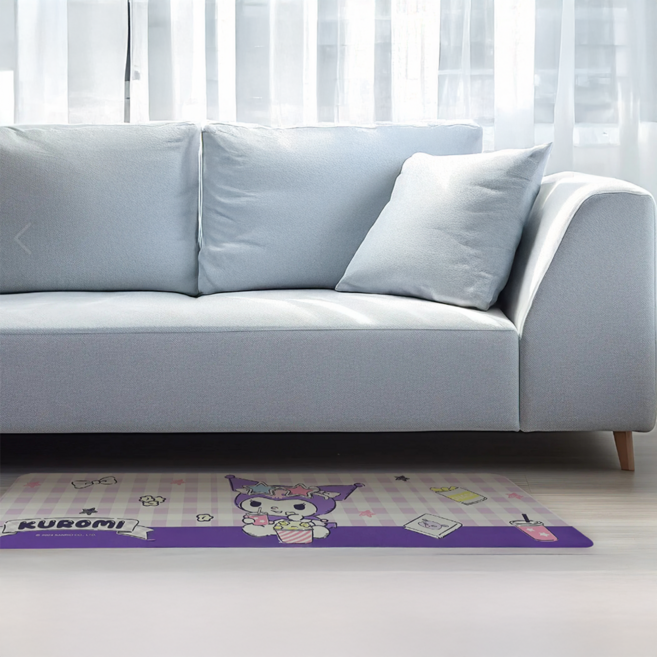 Sanrio 三麗鷗 長型吸水軟腳踏墊, 酷洛米 娛樂時光 紫色, 1個