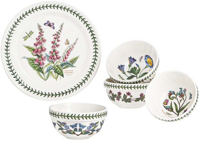 포트메리온 보타닉가든 스타터 2인 세트 5p, 세트D, 대접시 + 공기 2p + 대접 2p, 1세트