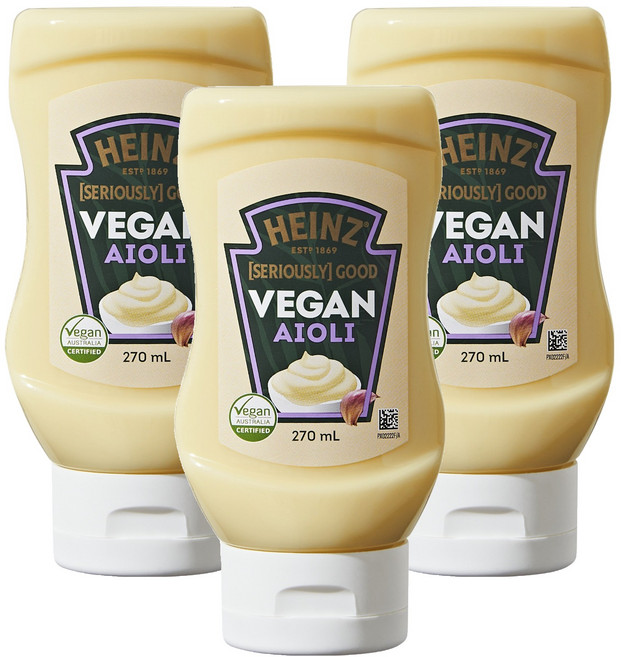 하인즈 비건 아이올리, 270ml, 3개