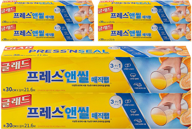 글래드 프레스앤씰 매직랩 일반형, 21.6m, 6개