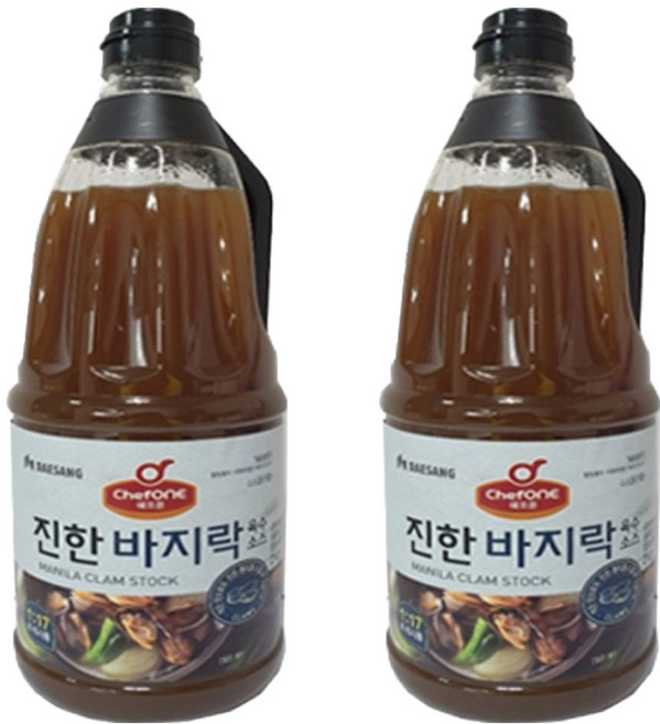 쉐프원 진한 바지락 육수소스, 2kg, 2개