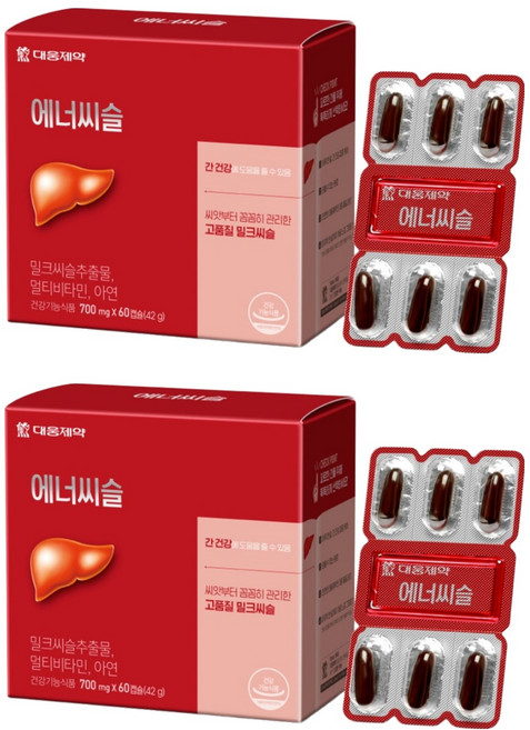 에너씨슬 밀크시슬, 60정, 2개