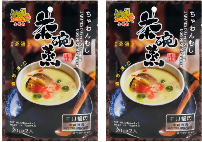 金錢豹 日式茶碗蒸蛋粉 干貝蟹肉, 40g, 2袋