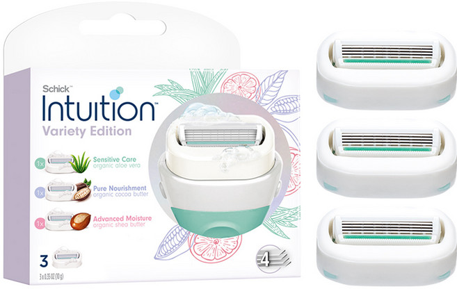 인튜이션 제모날 혼합팩 리필, 3개입, 1세트