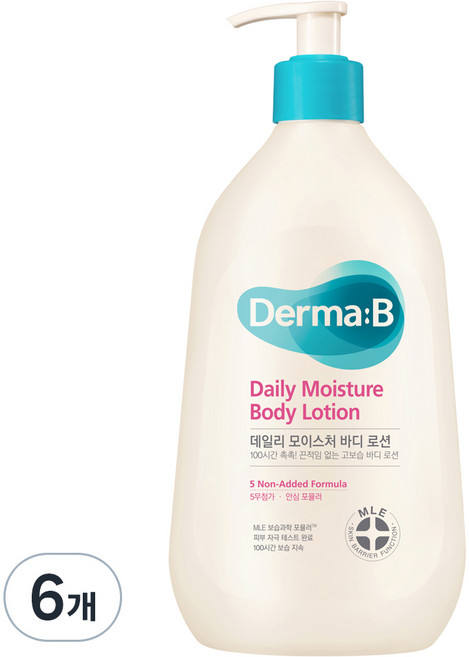 더마비 데일리 모이스처 바디 로션 우디파우더향, 500ml, 6개