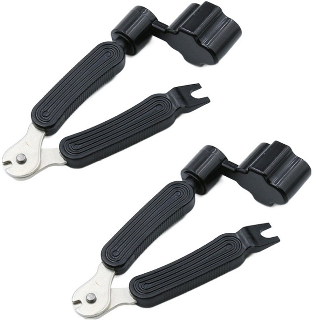 대성 3in1만능기타줄감개, 블랙, 2개