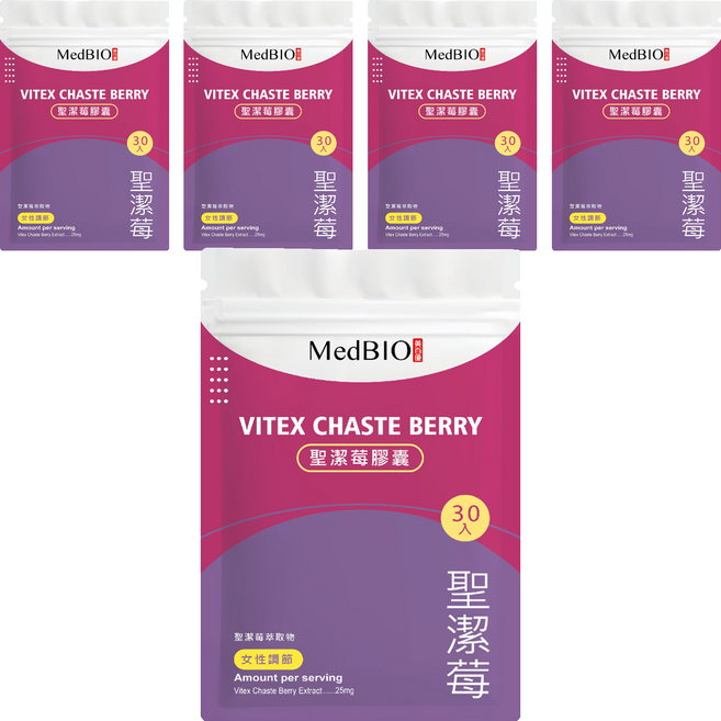 MedBIO 美百優 聖潔莓膠囊, 500mg, 30顆, 5包