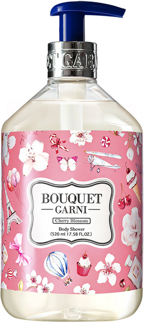 부케가르니 바디워시 체리 블라썸, 520ml, 1개