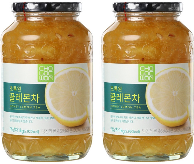 초록원 꿀레몬차, 1kg, 1개입, 2개