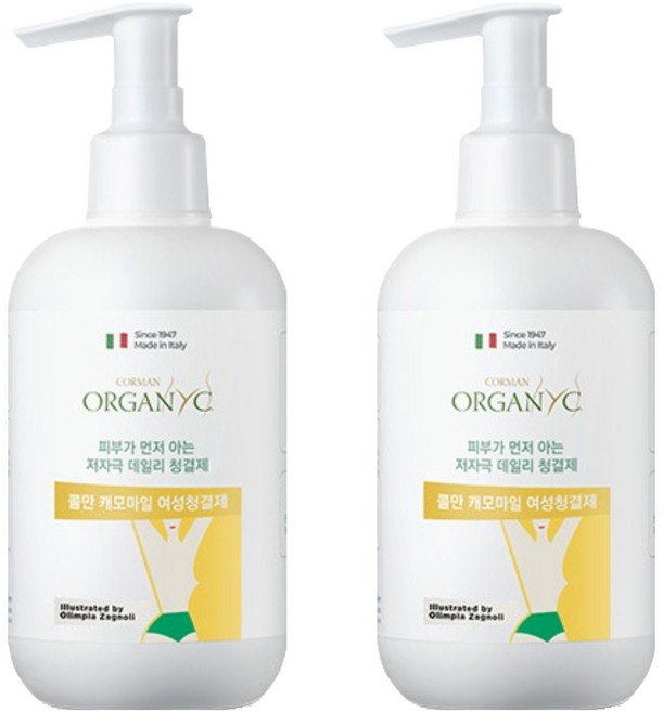 콜만 캐모마일 인티미트 워시 여성청결제, 250ml, 2개