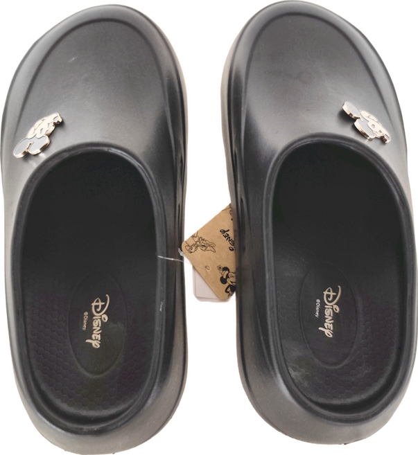 BORUI 柏睿鞋業 大人款 迪士尼金屬釦防水包頭拖鞋, 黑色, 230mm