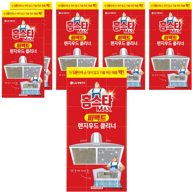 홈스타 맥스 퍼펙트 렌지후드 클리너, 450ml, 6개