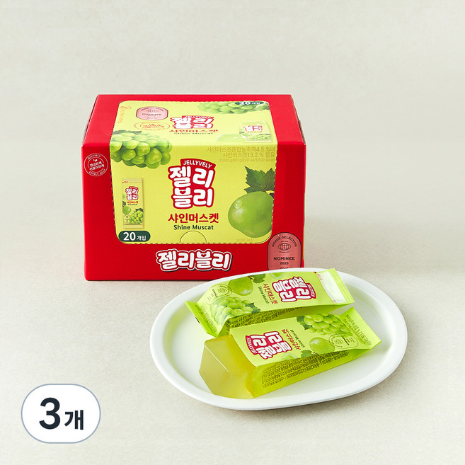 쉐프엠 젤리블리 샤인머스켓, 60g, 20개입, 3개