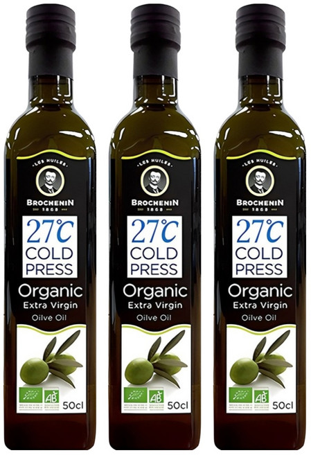 브로슈낭 유기농엑스트라버진 올리브유, 500ml, 3개