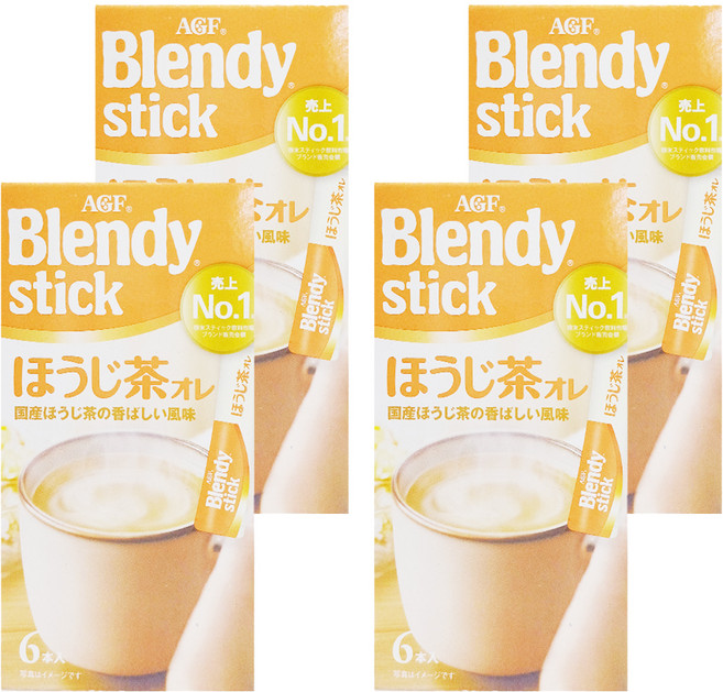 AGF Blendy 6本焙茶歐蕾, 9.7g, 6包, 4盒