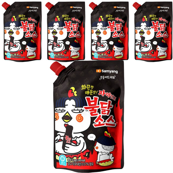 불닭 소스 자이언트, 2kg, 5개