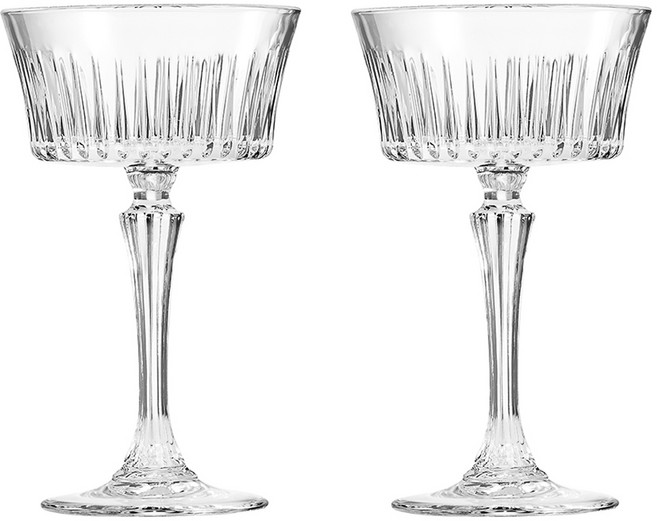 RCR 타임리스 샴페인잔, 260ml, 2개