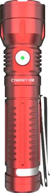 CYANSKY H1R 多功能手電筒 頭部25.4mm + 身體20mm + 長度102mm 700流明 40000坎德拉 400米 116小時 54g, 紅色, 1支