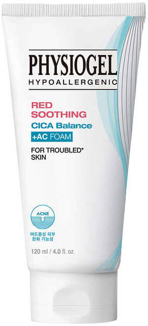 피지오겔 레드 수딩 시카밸런스 에이씨 폼클렌저, 120ml, 1개