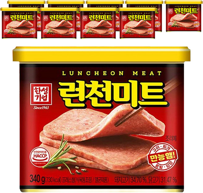 한성기업 런천 미트, 340g, 10개