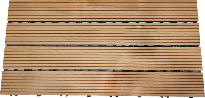 二代塑木地板 直紋杏黃 30 x 60cm 22kg 11片, 1組