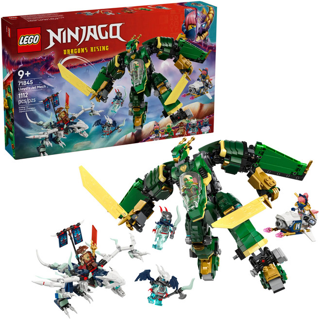 LEGO 樂高 旋風忍者 勞埃德的噴射機機械人 Lloyd’s Jet Mech 71845, 1盒
