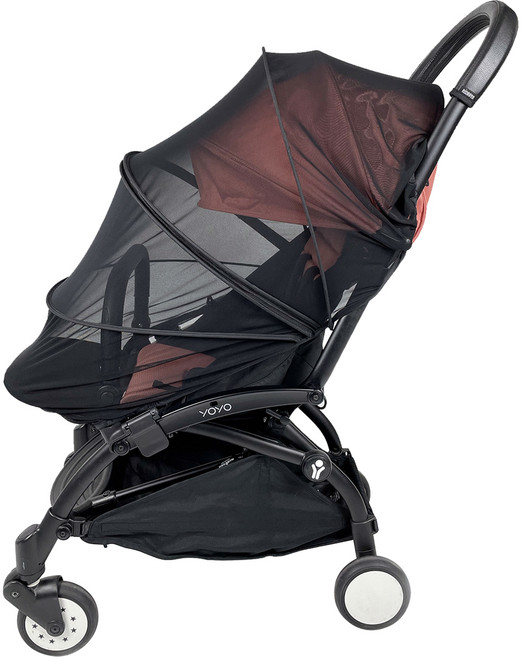 핑구어팩토리 유모차 지퍼형 모기장 프리미엄 버전, 1개, 블랙