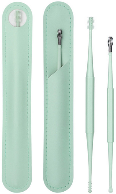 소프트 귀이개 2종 세트, 민트, 1세트