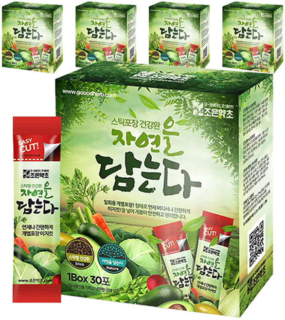 조은약초 자연을 담는다 프리미엄 곰보배추환 스틱, 90g, 5개