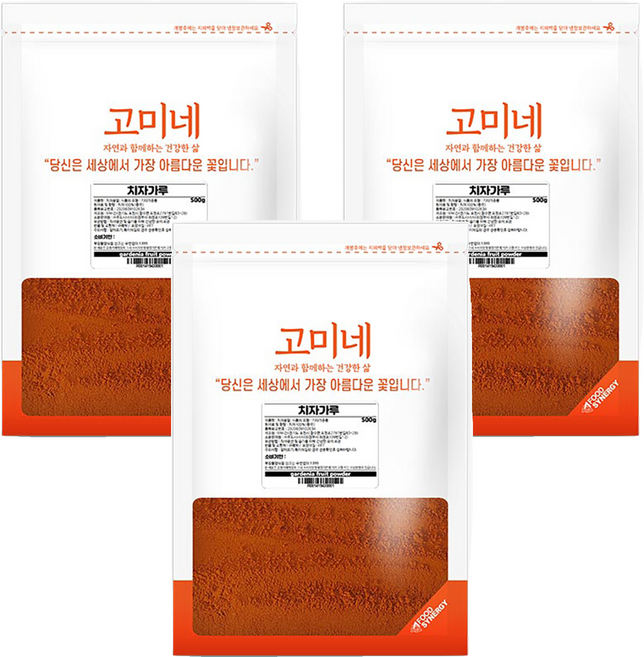 고미네 치자가루, 500g, 3개