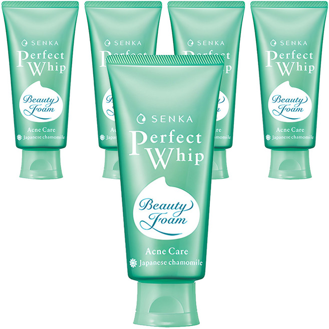 센카 퍼펙트 휩 아크네 케어 에이 클렌징폼, 100g, 5개
