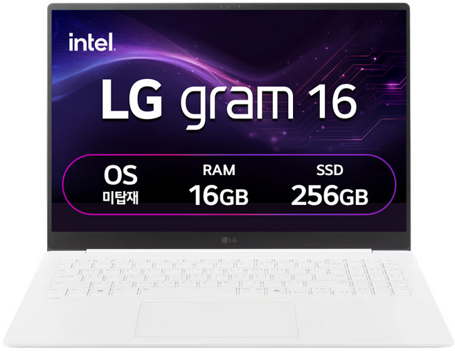 LG전자 2026 그램 16 코어 Ultra5, 스노우 화이트, 256GB, 16GB, Free DOS, 16ZD90S-GX5VK