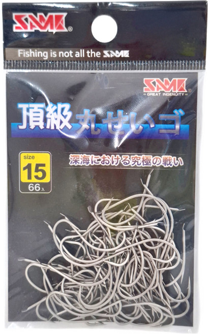 SAME 莎美 頂級丸世魚鉤 MARUSEIGO, 66支, 1包