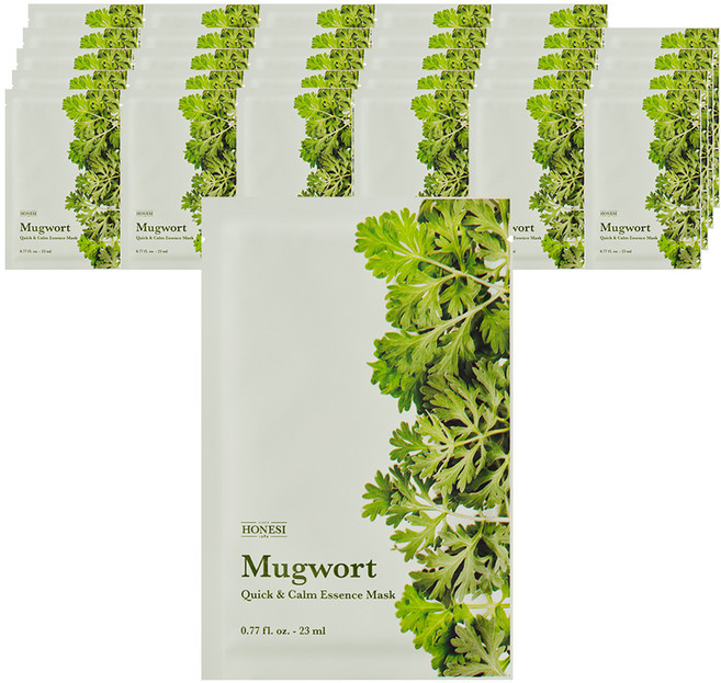 어니시 퀵 앤 캄 에센스 쑥 마스크팩 23ml, 1개입, 30개 - 쿠팡