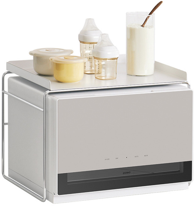 폴레드 픽셀 젖병살균기 + 맘마존 트레이, 라이트베이지 + 오프화이트