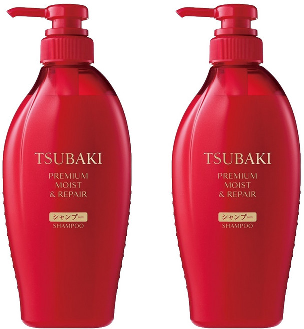 츠바키 프리미엄 모이스트 리페어 샴푸 까멜리아향, 450ml, 2개