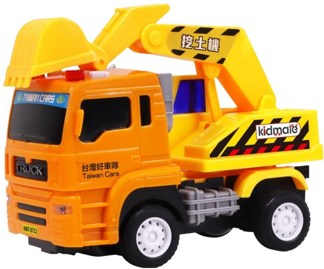 kidmate 孩子王 台灣好車隊 迷你怪手車 3歲以上, 多色, 1盒