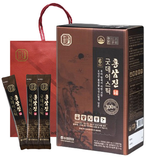 한삼인 홍삼진 굿데이스틱 + 쇼핑백, 1L, 1개