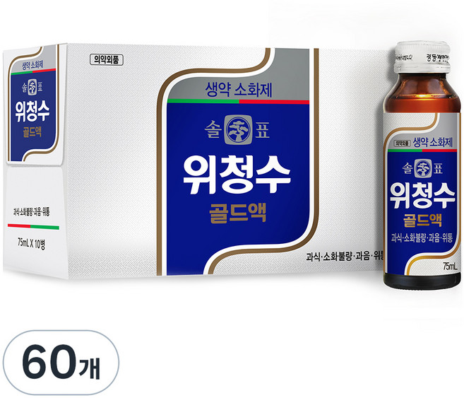 솔표 위청수 골드액, 75ml, 60개