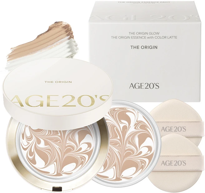 에이지투웨니스 디오리진 에센스 팩트 본품1개 12.5g + 리필1개 12.5g, 13호 화이트라떼, 1개 - 쿠팡