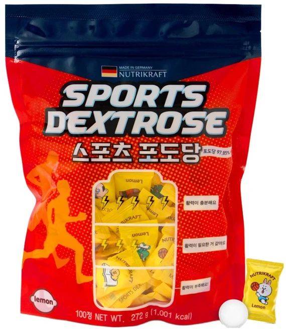 뉴트리크라프트 스포츠 포도당 캔디, 272g, 1개 - 쿠팡