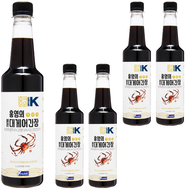 홍영의 붉은대게 어간장, 500ml, 5개