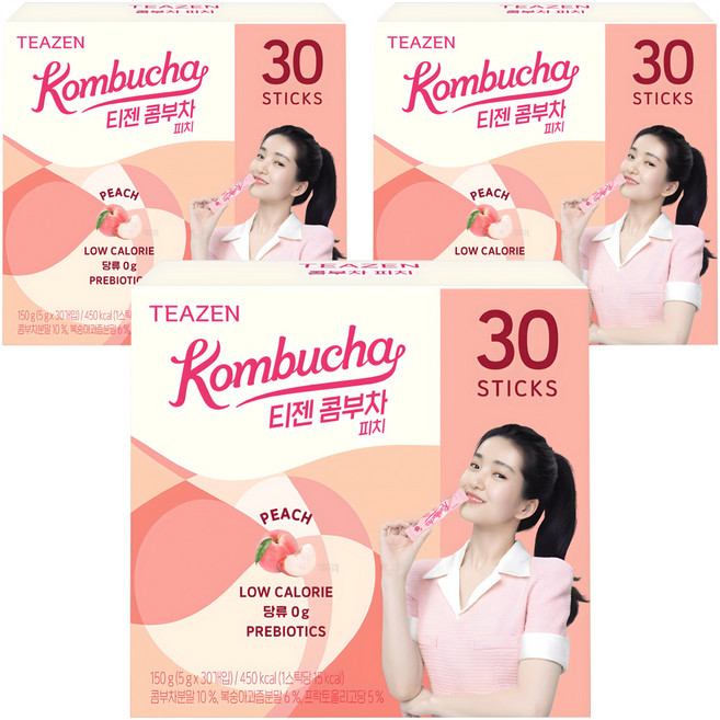 티젠 피치 콤부차, 5g, 30개입, 3박스