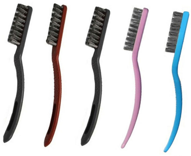 월드크린 스텐 칫솔 브러쉬, 랜덤발송, 5개